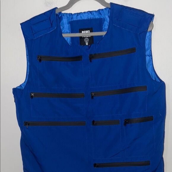 Rebel Minds Tactical Utility Vest Zipper Pockets Trendy Gorpcore - Picture 4 of 6